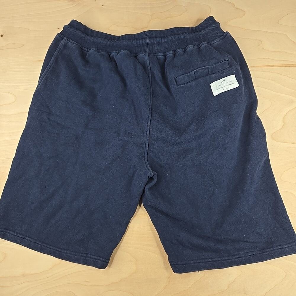 Staple Pigeon Men's Sweat Short Navy Blue/Red Fleece Striped Logo Size L - Picture 11 of 12